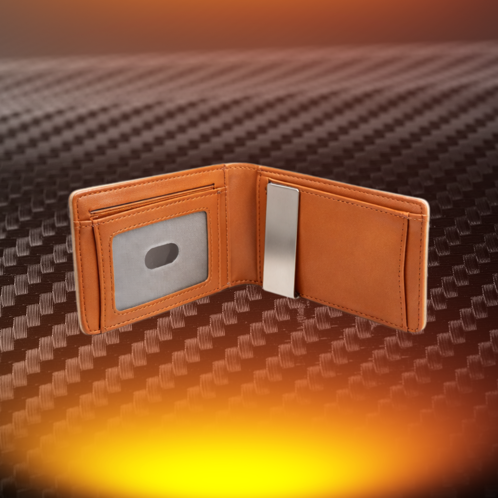 KARBONYX Luxury Slim Wallet - Beige - RFID